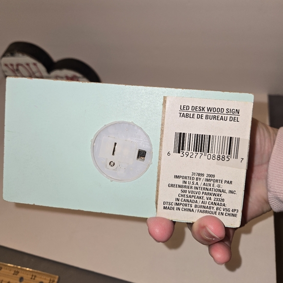 Heart Shaped 'You Are Loved' Sign and 'Pretending to Work' Light-up Sign - Picture 5 of 10